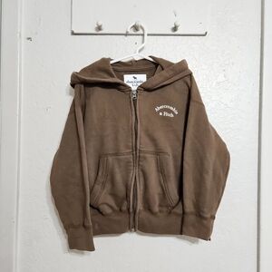 "Abercrombie & Fitch" Brown Zip Up Hoodie